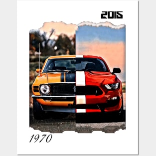 Evolution Ford Mustang Posters and Art